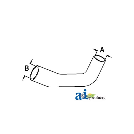 A & I Products Radiator Hose, Upper 13" x2" x2" A-R88354